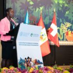 SKI Youth Representative Mavis Gofa from Zimbabwe Smallholder Organic Farmers’ Forum (ZIMSOFF) giving a powerful opening address at the GB 11